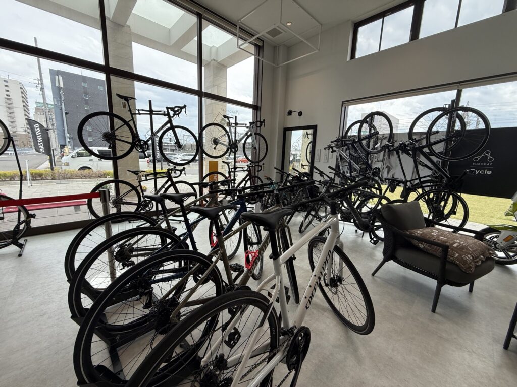 オルカサイクル店内